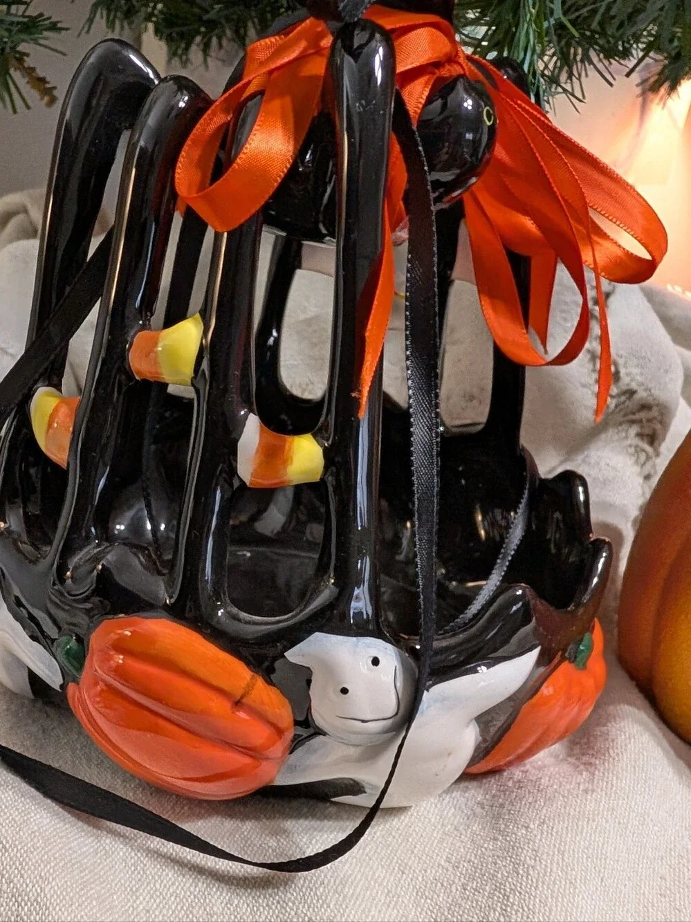 Halloween whimsical ceramic